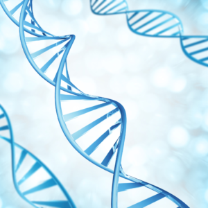 Strands of DNA as part of a page on DNA testing